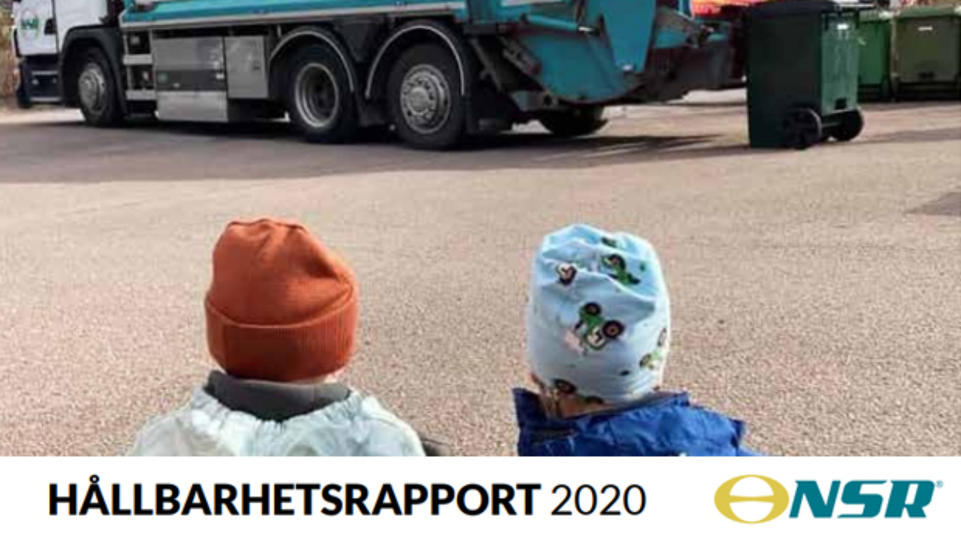 Omslag från hållbarhetsrapporten 2020